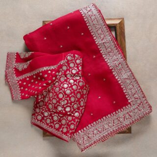 Pink Colour Rangoli Silk Sequence Embroidery Work Saree With Blouse