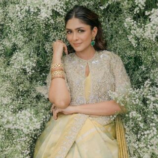 Attractive Beige Rangoli Silk Saree With Comely Blouse
